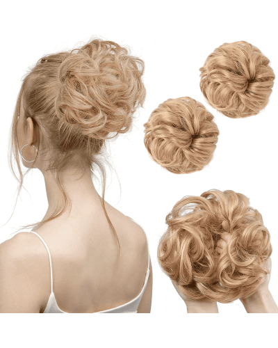 Premium Natural Hair Bun Scrunchie tone 12