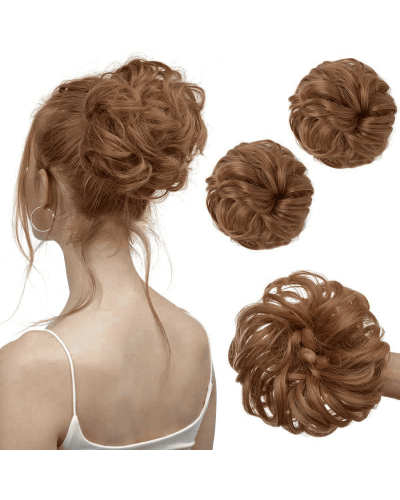 Premium Natural Hair Bun Scrunchie tone 27