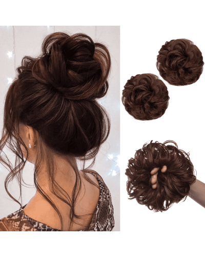 Premium Natural Hair Bun Scrunchie tone 33