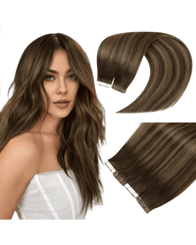 Invisible Tape Hair Extensions 60 cm, Tone 2/6