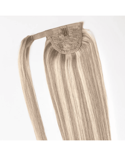 Clip-in ponytail on ribbon 50 cm. Tone 10 - 60