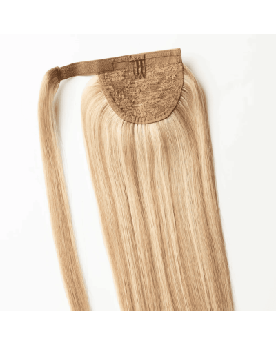 Clip-in ponytail on ribbon 50 cm. Tone 16 - 22