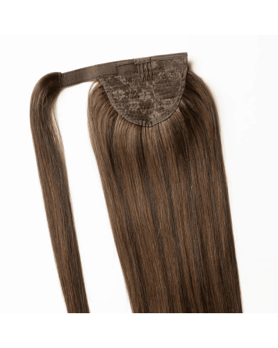 Clip-in ponytail on ribbon 50 cm. Tone 1B - 4
