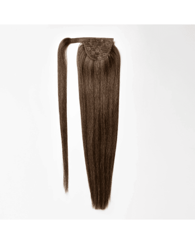 Clip-in ponytail on ribbon 50 cm. Tone 1B - 4
