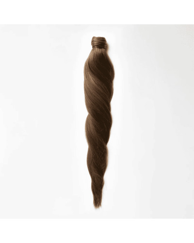 Clip-in ponytail on ribbon 50 cm. Tone 1B - 4