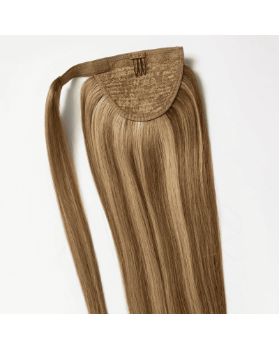 Clip-in ponytail on ribbon 50 cm. Tone 4 - 10