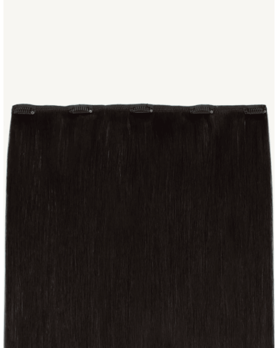 Natural clip-in hair (weft set) 70 cm, color 1B