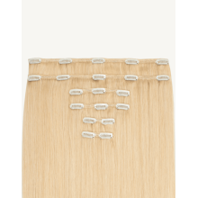 Natural clip-in hair (weft set) 80 cm, color 22