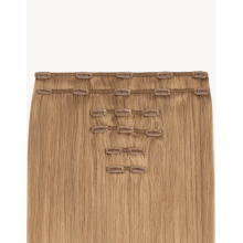 Natural clip-in hair (weft set) 60 cm, color 27