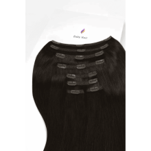 Natural clip-in hair (weft set) 60 cm, color 2