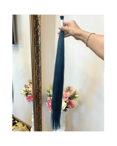 Slavic Hair in Cut 50 cm — Light Blue Shade