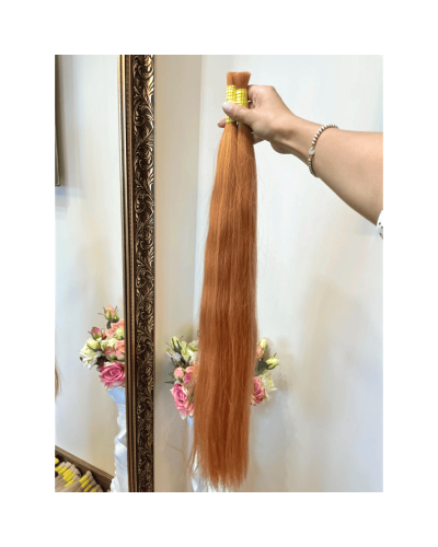 Slavic Hair in a Cut 70 cm, Tone 7.43 (Orange)